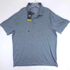 Under Armour Polo Shirt Mens XL Gray Playoff Golf Performance Stretch NWT
